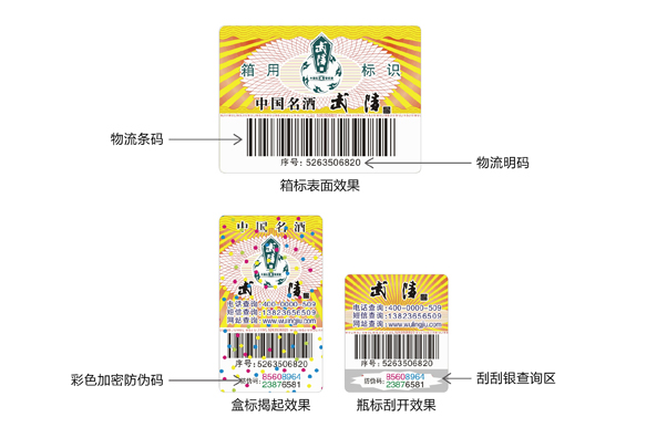 2011 款防伪标签图解
